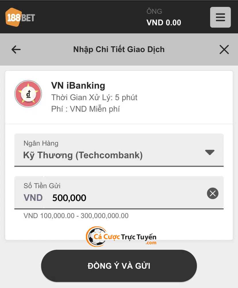 gui tien 188bet qua vn ibanking buoc 2