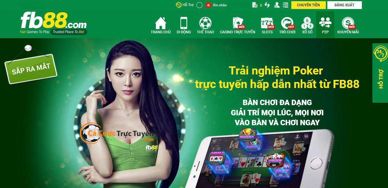 trang web chơi baccarat uy tín fb88