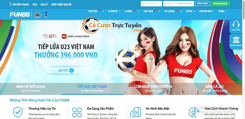 Top 10 nhà cái uy tín nhất hiện nay trong làng cá cược - FUN88