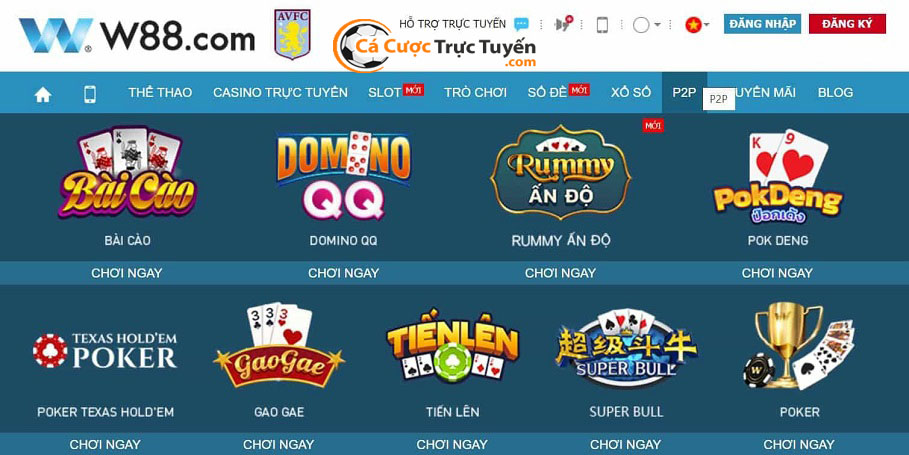 Trang game đánh bài online miễn phí an toàn trên toàn quốc - Nhà cái W88