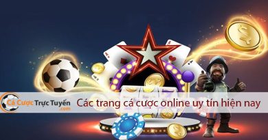 những trò game có tại các trang cá cược online uy tín